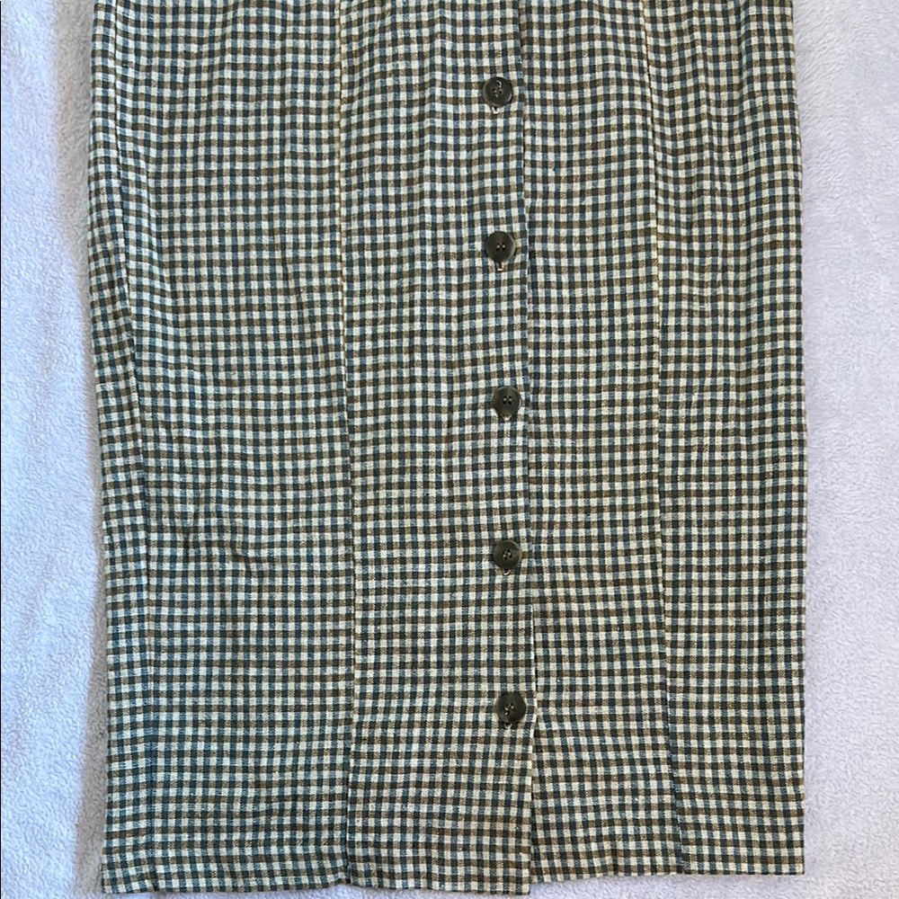 Y2K Rampage Plaid Button Midi Dress - Picture 5 of 10